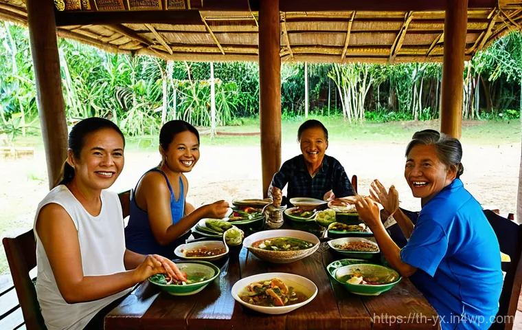현지 가정에서의 식사 체험하기 - **Northern Thai Cooking Lesson:**
    "A warm and inviting scene inside a rustic, traditional Northe...