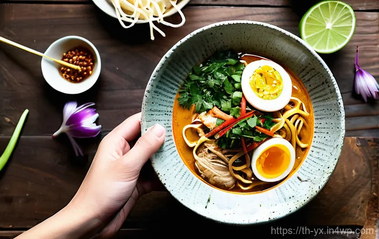 여행 후의 음식 블로그 작성하기 - **Vibrant Thai Street Food Market at Dusk**
    A bustling and authentic Thai street food market sce...