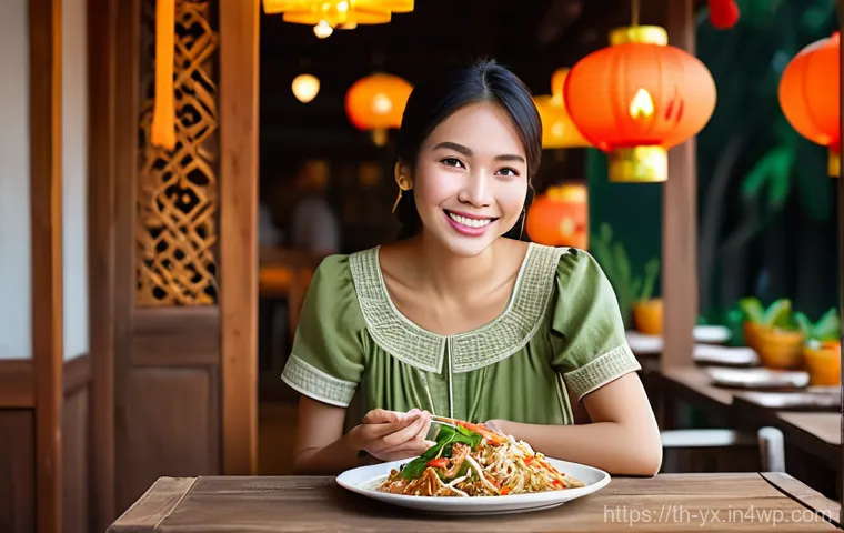 여행 중의 소통을 위한 음식 - **Prompt 2: Communicating in a Local Eatery**
    "A cheerful traveler, an adult male around 30 year...
