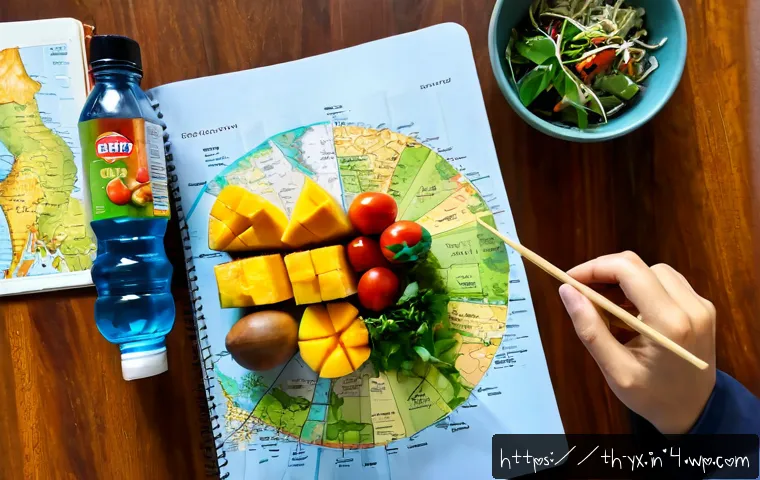 Home 17 비건 및 채식 식도락 여행 계획하기 - Photorealistic travel planning scene for a vegan and vegetarian food trip in Thailand, Thai couple r...